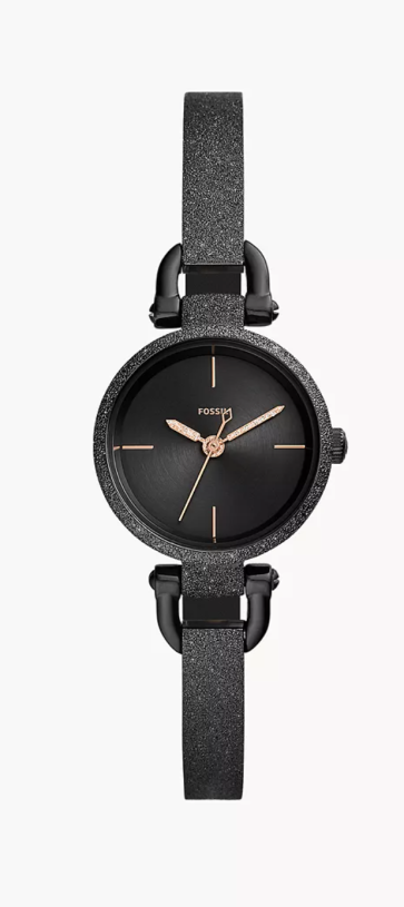 Uhrenarmband Fossil ES4480 Rostfreier Stahl Schwarz 7mm